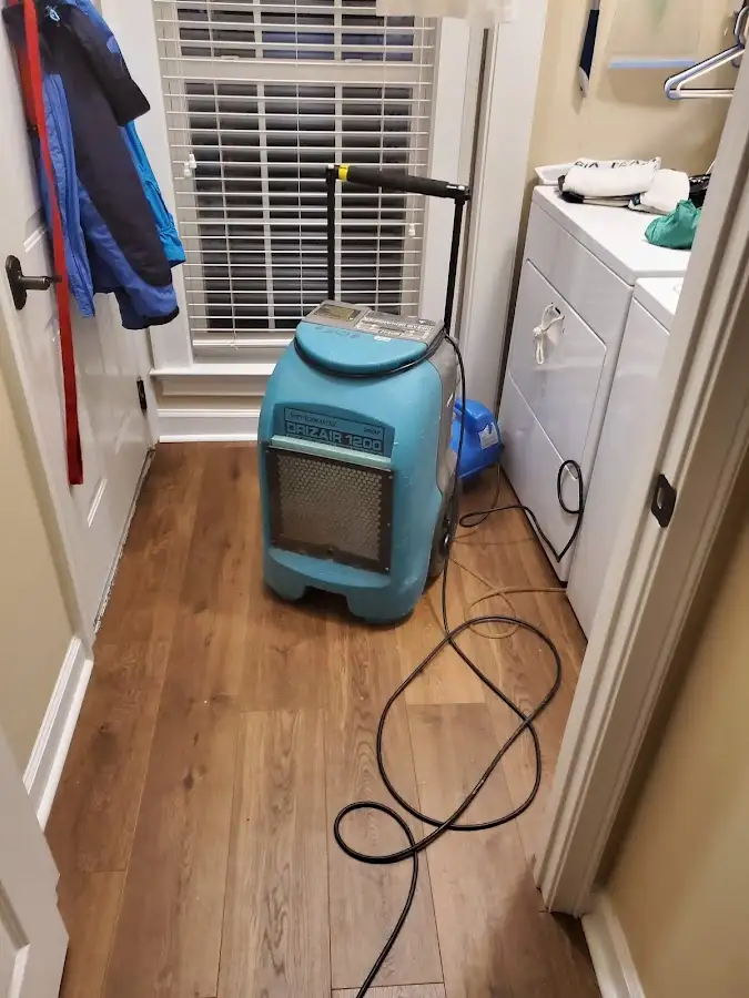 Commercial dehumidifier deployed for Flood Damage Cleanup in McMinnville
